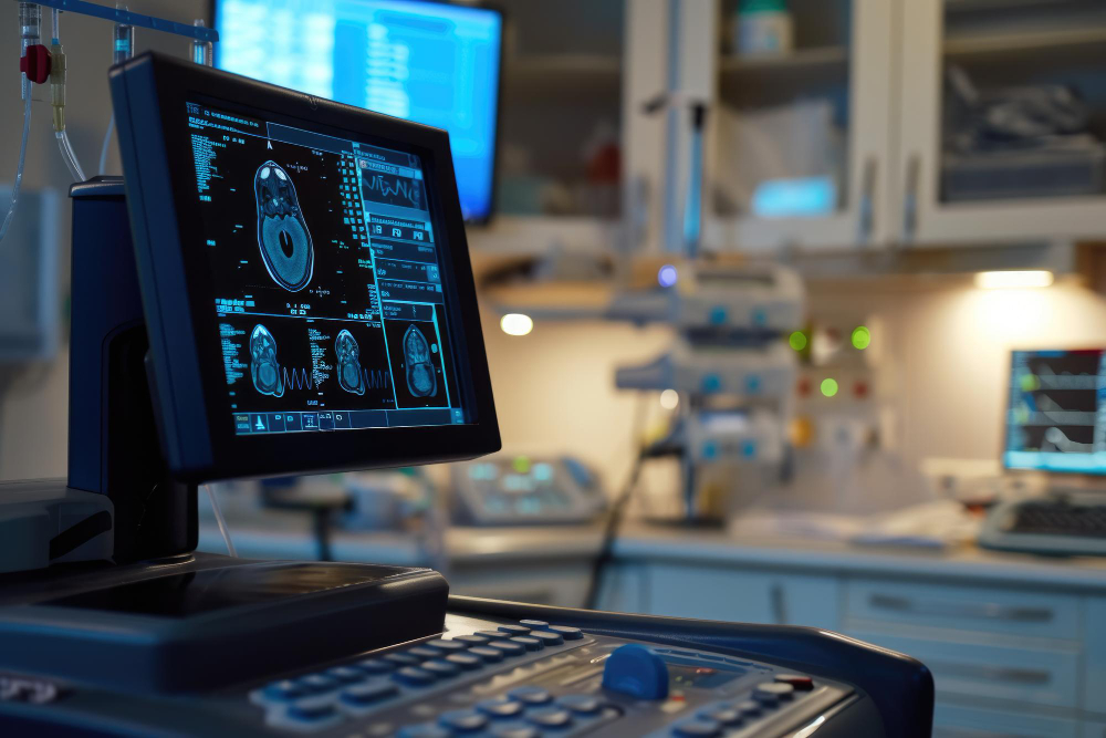 Advanced diagnostic equipment being used